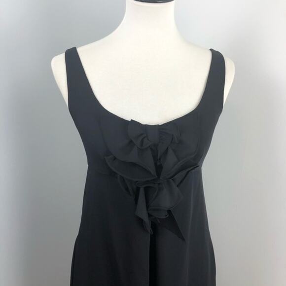 Diane von Furstenberg Adalina Black Mini Dress Sz 8 Little Black Dress - Picture 4 of 9